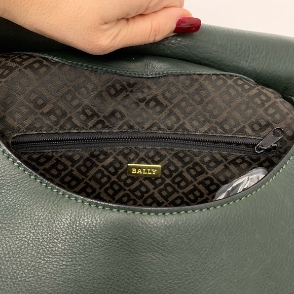 Bally Hunter green Hobo shoulder handbag - Picture 3 of 8
